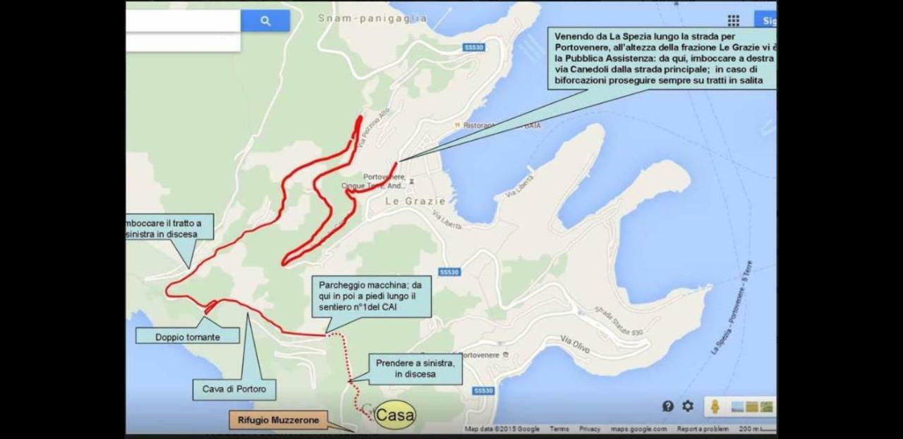 La Martina Portovenere Trekking Cottage Πόρτο Βένερε Εξωτερικό φωτογραφία